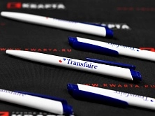 Ручки с УФ-печатью логотипа для "Transfaire"
