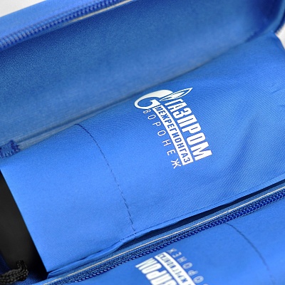 Печать на чехлах для зонтов "ГАЗПРОМ"