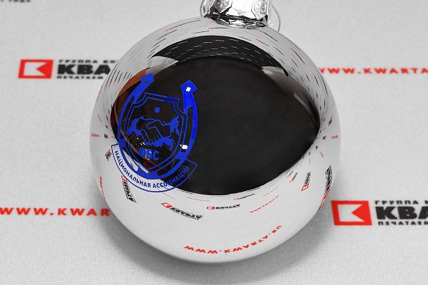 Ёлочные шары с логотипом