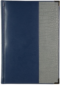 Ежедневник недатированный А5, Sevilia, синий светлый, комбинированный, уголки