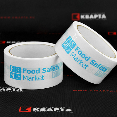 Скотч с логотипом для "FOOD SAFETY"