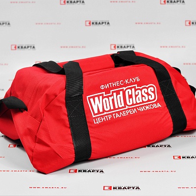 Брендированные спортивные сумки для фитнес-клуба "WorldClass"