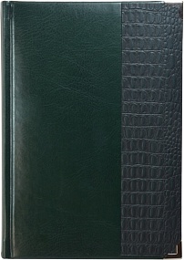 Ежедневник недатированный А5, Sevilia, зеленый, комбинированный, уголки