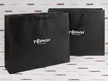 Брендированные бумажные пакеты с матовой ламинацией для гастропремии "ТЁРКИ"