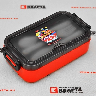 Ланчбокс с УФ-ДТФ печатью для "АРМАДА"