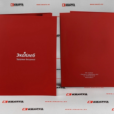 Папки из дизайнерского картона для "ЭКОХЛЕБ"