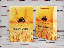 Брендированные бумажные пакеты для ООО ССП "НИВА"