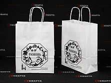 Крафтовые пакеты с печатью логотипа шелкографией для "ДВОРЦОВЫЙ КОМПЛЕКС ОЛЬДЕНБУРГСКИХ"