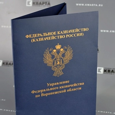 Папка формата А4, «Казначейство России»