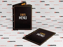Меню на кольцах для бара "1905"