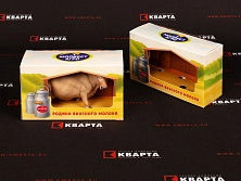 Индивидуальная самосборная коробка под сувенир для "МОЛВЕСТ АГРО"