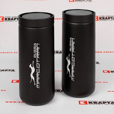 Термостаканы с лазерной гравировкой для "MARKOTRAN"