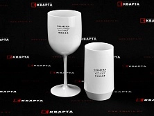  Бокал и стакан с тампопечатью для "GALAKTUKA"